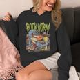 Graphic Book Worm Monster Horror Reading Book Lover Unisex Hoodie Graphic Book Worm Monster Horror Reading Book Lover Unisex Hoodie