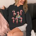 Bookmas Christmas Books Shirt Candy Cane Bookworm Unisex Hoodie