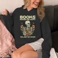 Books Make Me Happy Skeleton Read Reading Librarian Book Unisex Hoodie