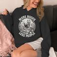 More Books Less People Introvert Skeleton Reading Unisex Hoodie