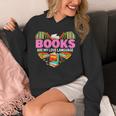 Books Are My Love Language Valentine's Day Reading Lover Unisex Hoodie Books Are My Love Language Valentine's Day Reading Lover Unisex Hoodie