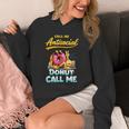 Call Me Antisocial Donut Pun Introvert Quote Unisex Hoodie