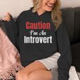 Caution I'm An Introvert Sarcastic Geek Video Gamer Jokes Unisex Hoodie Caution I'm An Introvert Sarcastic Geek Video Gamer Jokes Unisex Hoodie