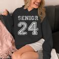 Class Of 2024 Senior Graduation Tee Back To School Vintage Unisex Hoodie