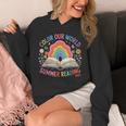 Color Our World Summer Reading 2025 Rainbow Art Book Unisex Hoodie