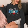 Cute Snowman Let It Snow I Have Books Reader Unisex Hoodie