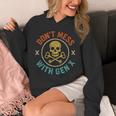 Don't Mess With Gen X Vintage Grunge Skull 80s Nostalgia Unisex Hoodie Don't Mess With Gen X Vintage Grunge Skull 80s Nostalgia Unisex Hoodie