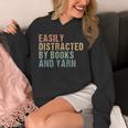 Easily Distracted By Books And Yarn Knitting & Crocheting Unisex Hoodie