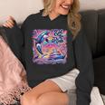 EAT THE RICH 90S NOSTALGIA WHALE ORCA YAHCT RETRO Unisex Hoodie