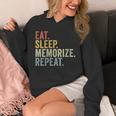 Eat Sleep Memorize Repeat Memory Unisex Hoodie