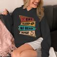 Eat Sleep Read Repeat Reading Books Reader Bookworm Unisex Hoodie