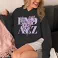 End ALZ Floral Dementia Memory Loss Alzheimer Awareness Unisex Hoodie End ALZ Floral Dementia Memory Loss Alzheimer Awareness Unisex Hoodie