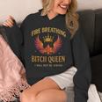 Fire Breathing Bitch Queen I Will Not Be Afraid Fantasy Book Unisex Hoodie