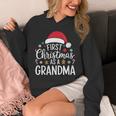 First Christmas As A Grandma Holiday New Grandmother Memory Unisex Hoodie