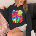 Frutiger Aero Aesthetic Tech Orb Pattern Heart Cherry Lips Unisex Hoodie
