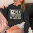 Gen X Lots Of Memories No Evidence Retro Nostalgia Unisex Hoodie