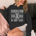 Generation X We Don't Care Gen X Gen Xer Nostalgia Unisex Hoodie