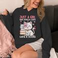 Girl Who Loves Cats And Books Cute Unisex Hoodie