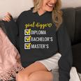 Goal Digger Inspirational Quotes Master's Degree Graduation Unisex Hoodie