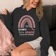 Goodbye 5TH Grade Graduation 2024 Hello 6TH Grade Rainbow Unisex Hoodie