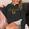 GradShirt For Women Graduated AF Graduation GIft Unisex Hoodie