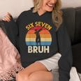 Graduation Six Seven Bruh Dabbing 67 Meme 6 7 Boys Kids Unisex Hoodie