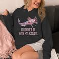 Id Rather Be With My Axolotl Salamander Introvert Unisex Hoodie