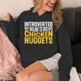 Introvert Antisocial Chicken Nugget Lover Foodie Unisex Hoodie
