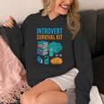 Introvert Book Lover Introvert Survival Kit Unisex Hoodie Introvert Book Lover Introvert Survival Kit Unisex Hoodie