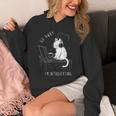 Introvert Cat With Coffee On Computer Antisocial Emo Goth Unisex Hoodie Introvert Cat With Coffee On Computer Antisocial Emo Goth Unisex Hoodie