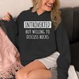 Introvert Introverted But Willing To Discuss Rocks Unisex Hoodie