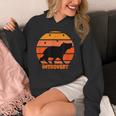 Introvert Retro Sunset Capybara Tee Unisex Hoodie