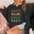 Introverted But Willing To Discuss Bees Animal Meme Unisex Hoodie Introverted But Willing To Discuss Bees Animal Meme Unisex Hoodie