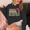 Introverted But Willing To Discuss Cats Kitten Pet Lover Unisex Hoodie Introverted But Willing To Discuss Cats Kitten Pet Lover Unisex Hoodie