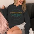 Introvirtuous Retro Pixel Funny Introvert Quote Unisex Hoodie