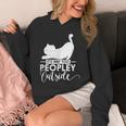 It's Way Too Peopley Outside Cute Cat Introvert Unisex Hoodie