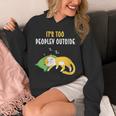 It's Too Peopley Outside Introvert And Cat Lover Unisex Hoodie It's Too Peopley Outside Introvert And Cat Lover Unisex Hoodie