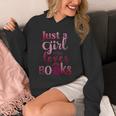 JUST A GIRL WHO LOVES BOOKS LIBRARIAN BOOK LOVERS BOOKWORM Unisex Hoodie