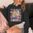 Just A Girl Who Loves Books Reading Library Unisex Hoodie Just A Girl Who Loves Books Reading Library Unisex Hoodie