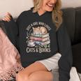 Just A Girl Who Loves Cats And Books Reading Librarian Unisex Hoodie