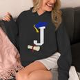 Kids Initial J Letter For Boys Preschool Graduation Kindergarten Unisex Hoodie