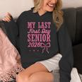 My Last First Day Senior 2026 Coquette Pink Bow Graduation Unisex Hoodie