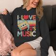 I Love 70's Music Retro Style Nostalgia Cassette 1970s Party Unisex Hoodie