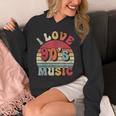 I Love 90's Music Retro Style Nostalgia Cassette 1990s Party Unisex Hoodie