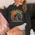 Low Social Battery Introvert Energy Unisex Hoodie Low Social Battery Introvert Energy Unisex Hoodie