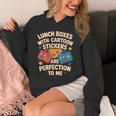 Lunch Boxes With Stickers Lunch Box Nostalgia Retro Unisex Hoodie