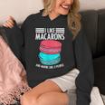 Macaroons Dessert Antisocial Introvert Pastries Food Lover Unisex Hoodie