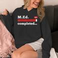 Master Of Education Completed Teacher Master Graduation For Men Women Unisex Hoodie