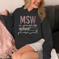 Master Social Worker MSW Graduation Social Work Student Unisex Hoodie