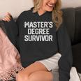 MASTER'S DEGREE SURVIVOR Graduation Grad College Unisex Hoodie